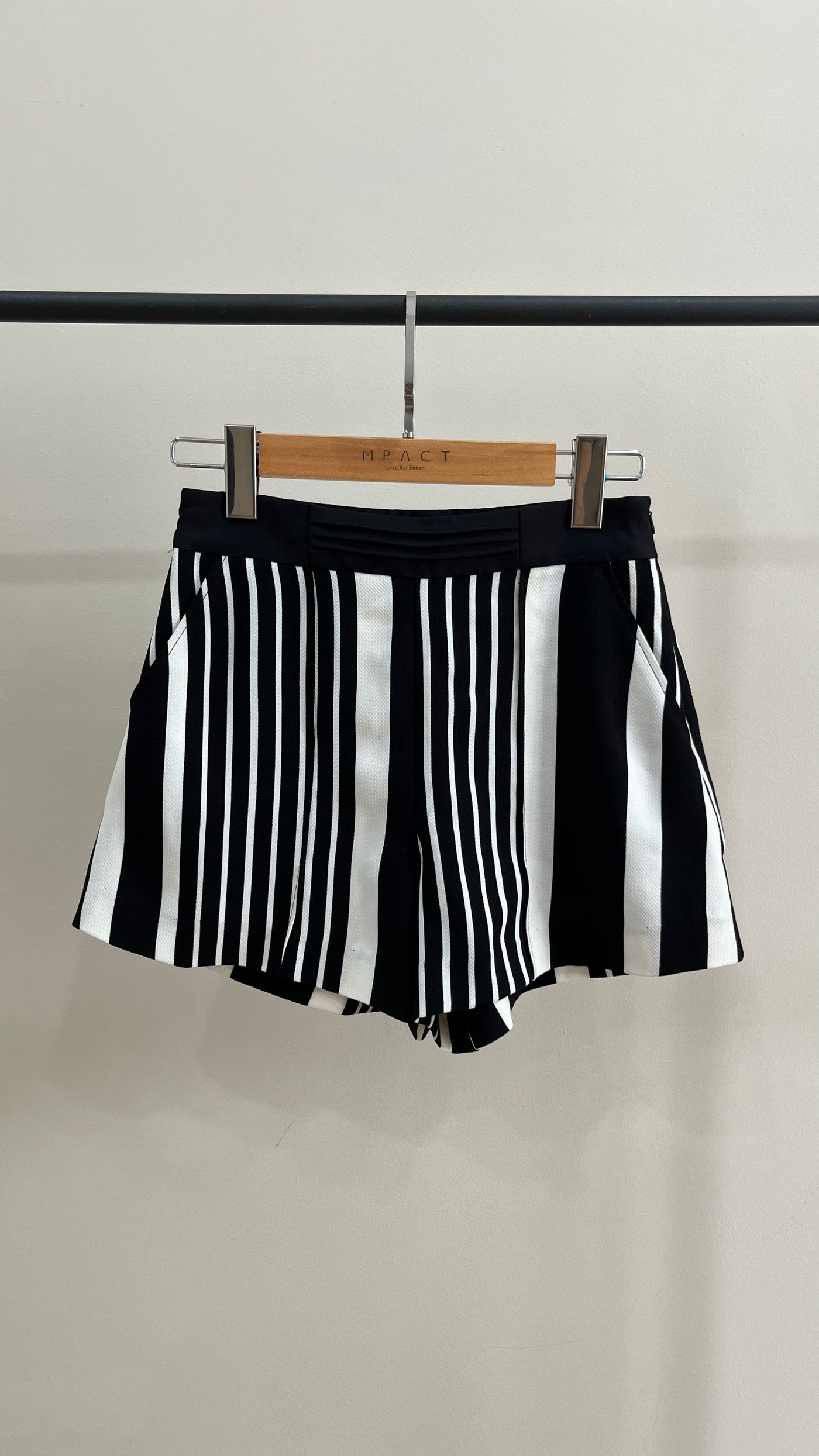 Reborn A-Line Shorts- Stripe